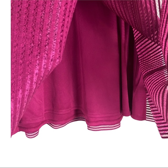 Torrid Striped Sheer Flared Skirt Women's Size 0 (Large) - Picture 7 of 8